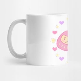 Cute pastel Daruma doll couple Mug